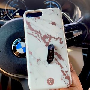 Loopy Case iPhone 6/7/8 PLUS rose gold marble 💕